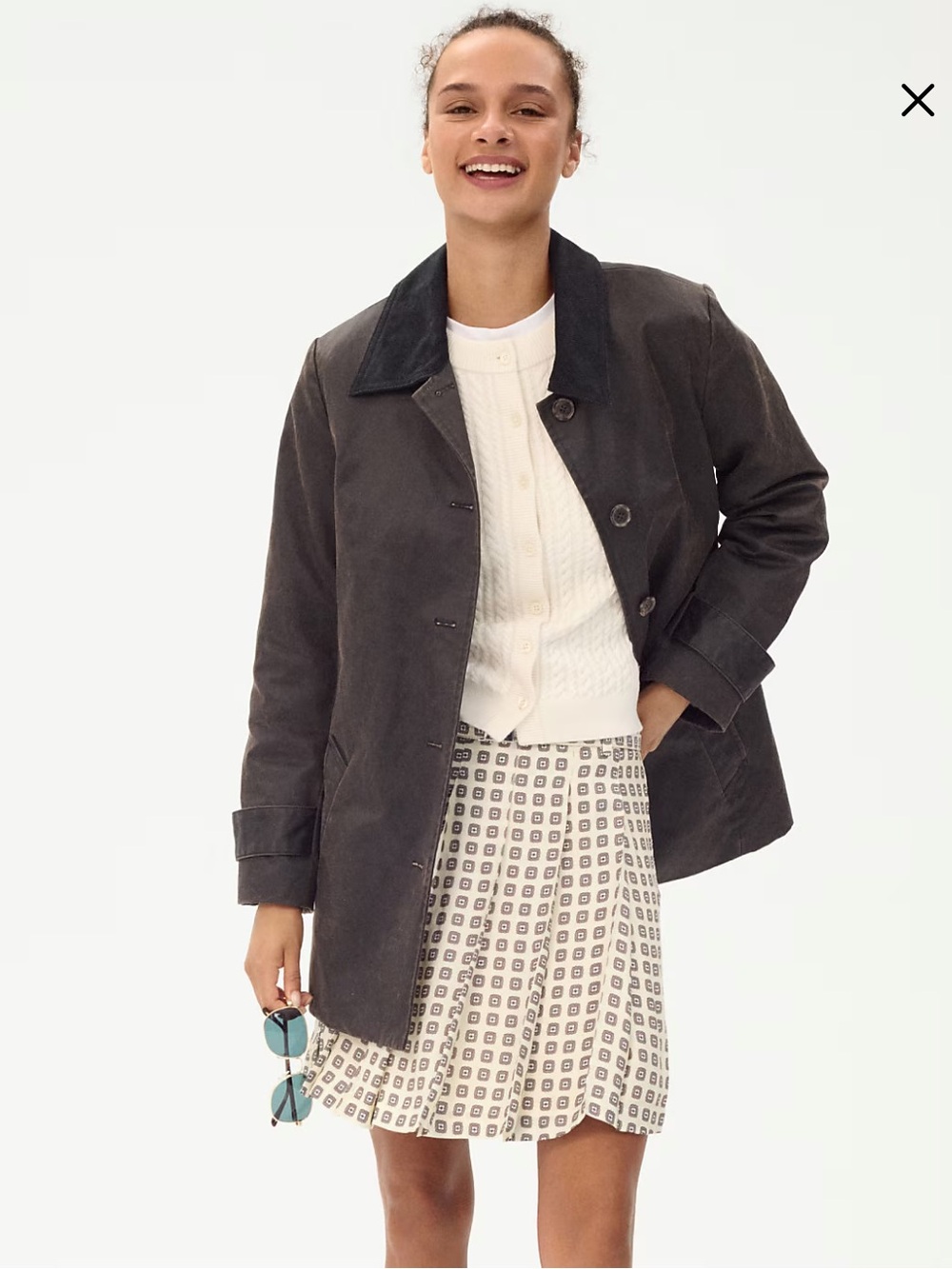 J Crew coated barn jacket